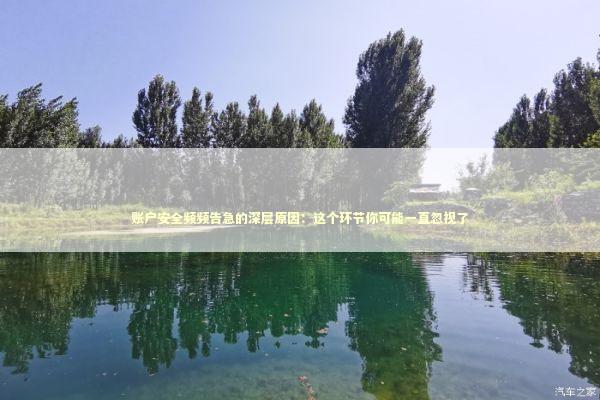 账户安全频频告急的深层原因：这个环节你可能一直忽视了 IT技术